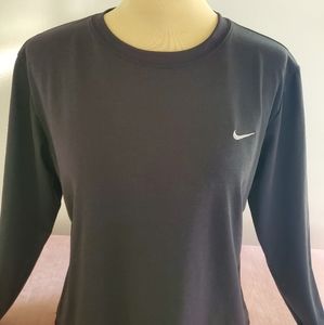Nike black dri fit crop top